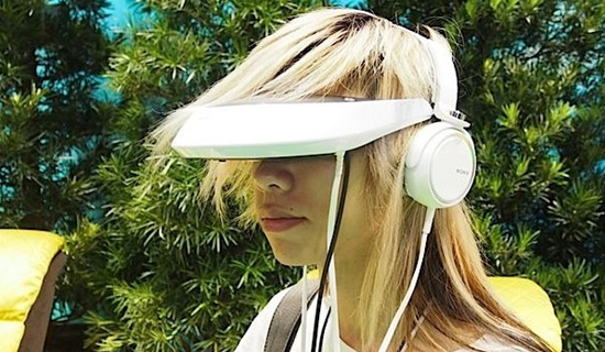 Sony HMZ-T2 �^��ʽ 3D �@ʾ��